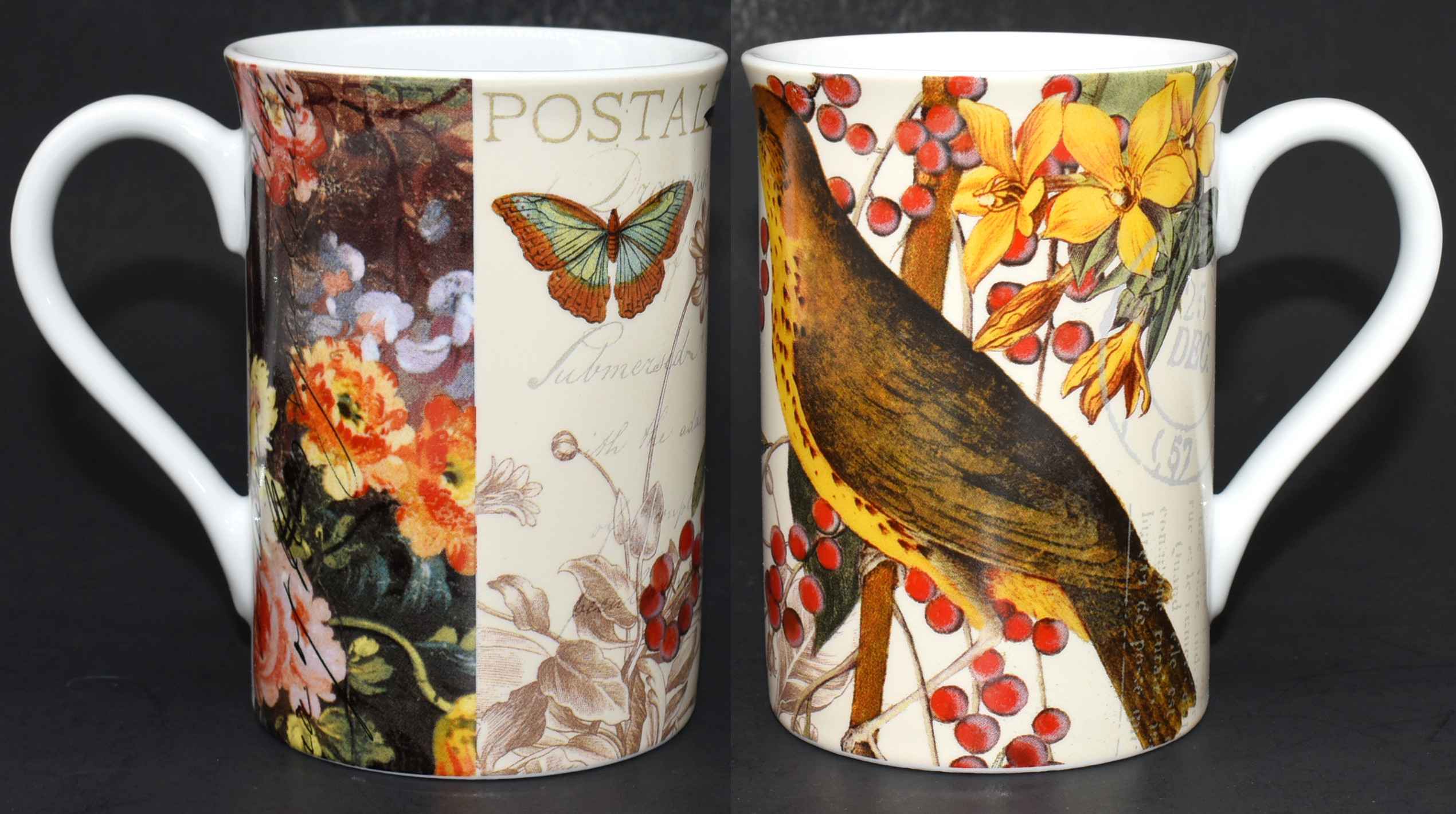MUG POSTCARD BUTTERFLY GREE NATURE