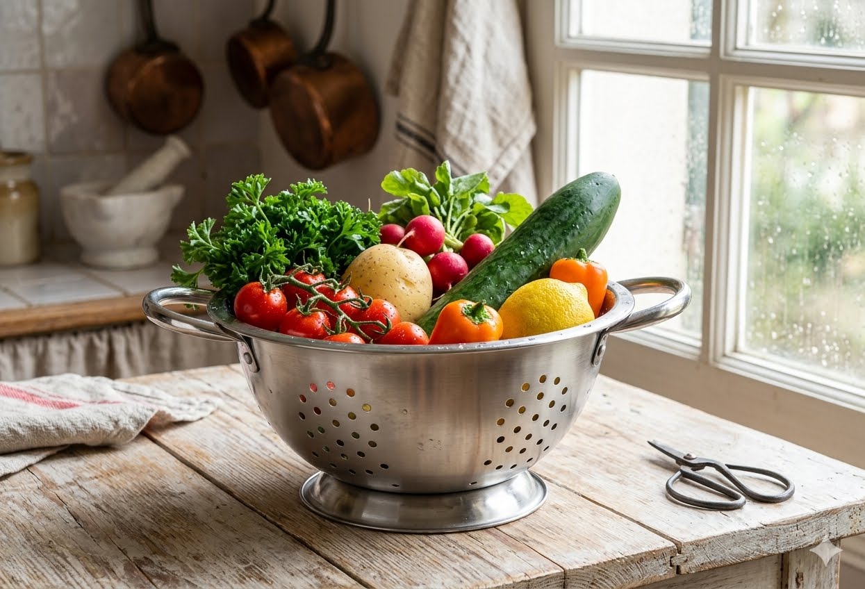 COLANDER 18CM DEEP REG S.S 24PC/CS