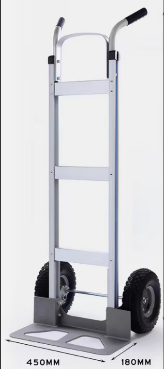 2-WHEELED HANDCART

LOAD CAPACITY:250KGS
WHEEL SIZE: 250MM(AIR TYPE)
OVERALL HEIGHT:130CM
TABLE SIZE: 450*180MM
MATERIAL: ALUMINUM ALLOY
NET WEIGHT: 8.8KGS