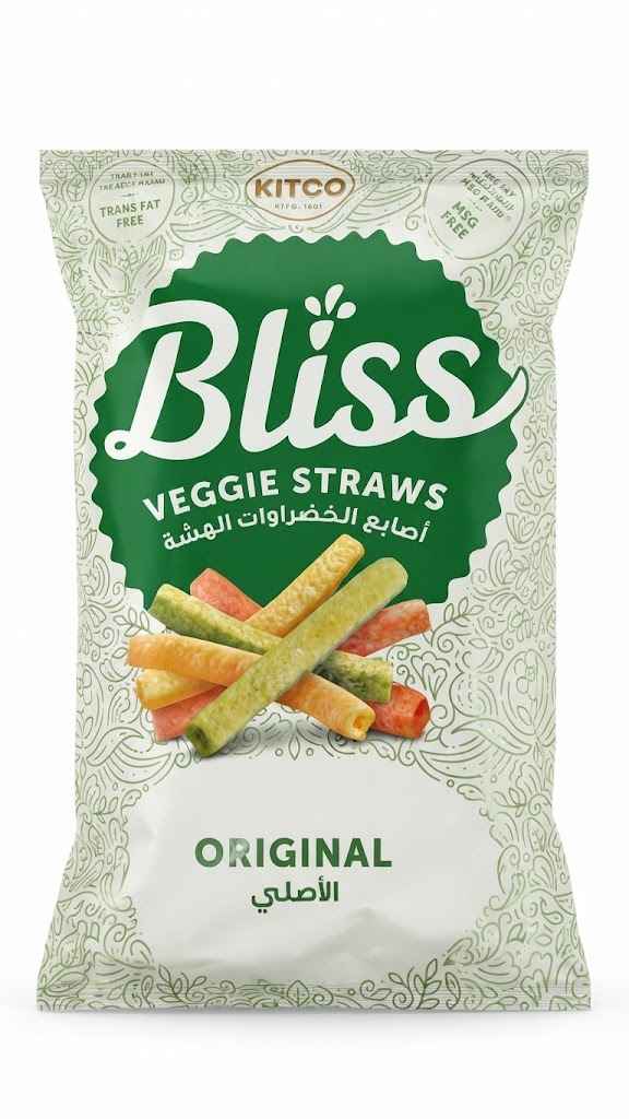KITCO BLISS VEG STRAWS ORIGINAL 135 X 12 CT