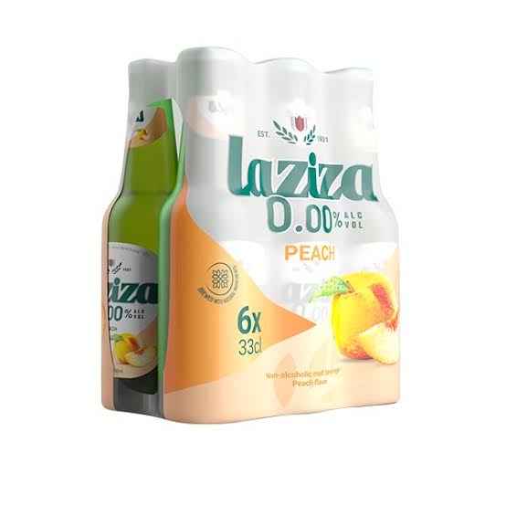 LAZIZA MALT BEVERAGE PEACH 330 ML X 4 CT X 6 PCS