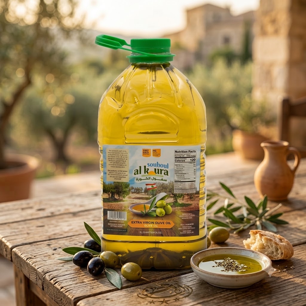 SOUHOUL AL KOURA EXTRA VIRGIN OLIVE OIL BLENDED 3 LT X 4 CT