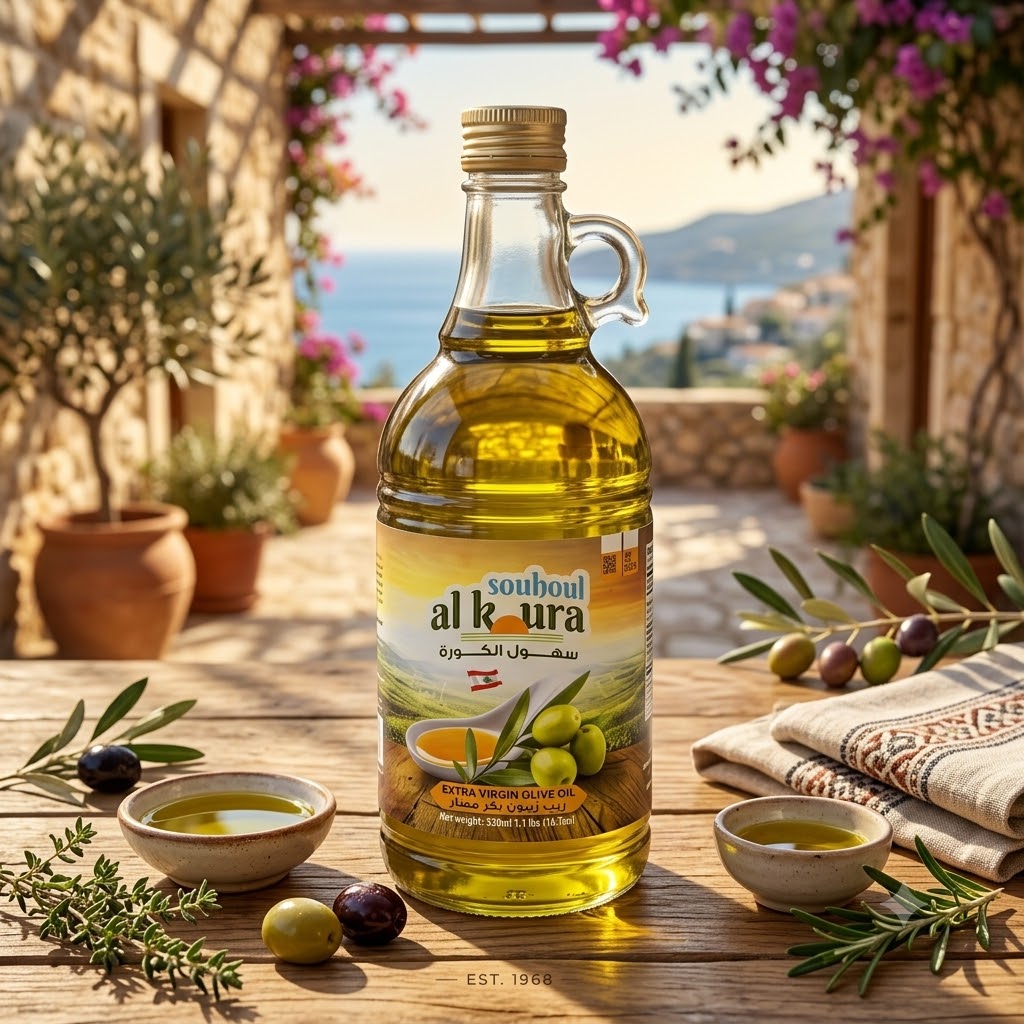 SOUHOUL AL KOURA EXTRA VIRGIN OLIVE OIL 500 ML (1.1 LB) X 12 CT
