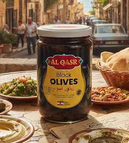 SOUHOUL AL KOURA BLACK BALADI OLIVES PAIL 650 G X 12 CT