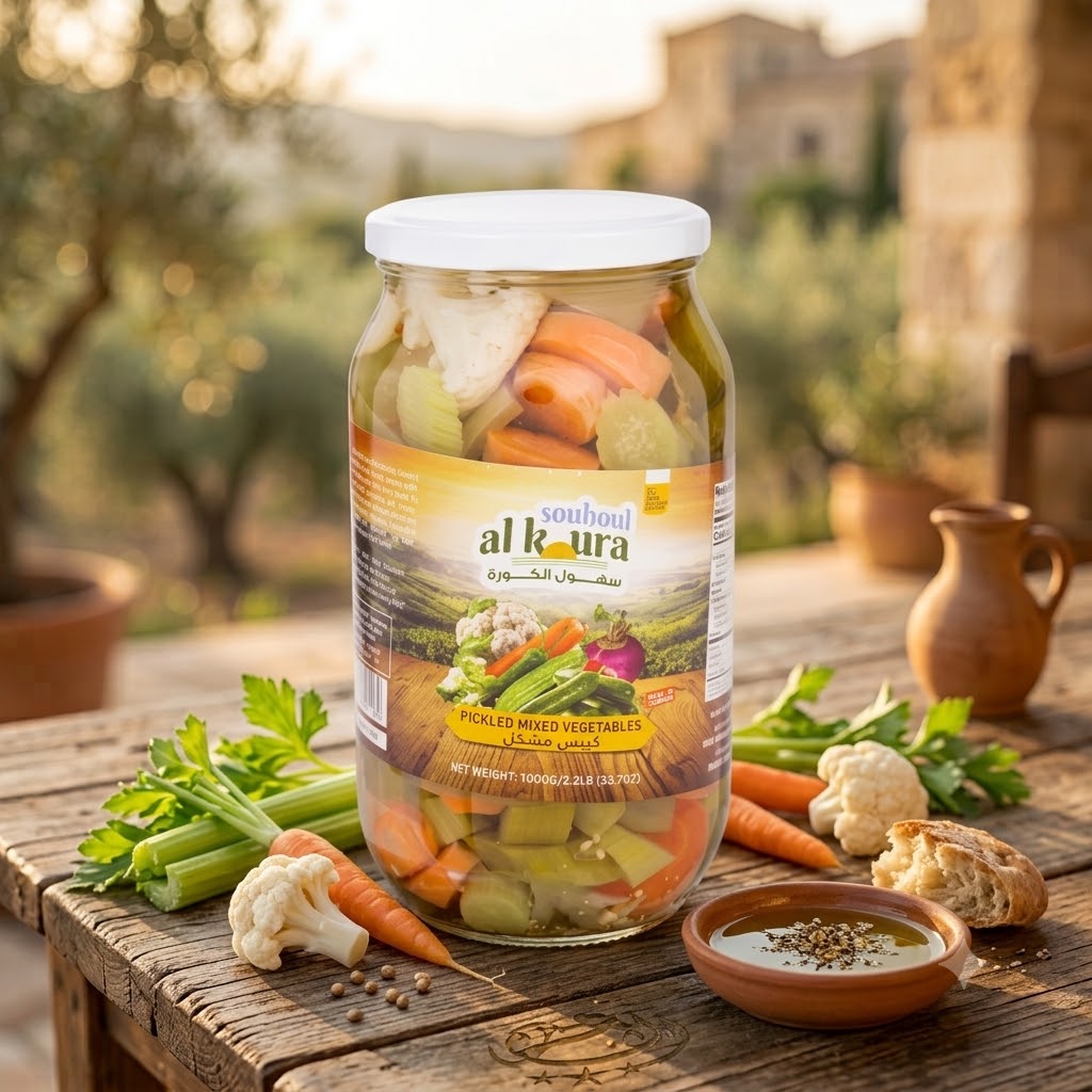SOUHOUL AL KOURA PICKLED MIXED VEGETABLES 1000 G (2.2 LB) X 12 CT