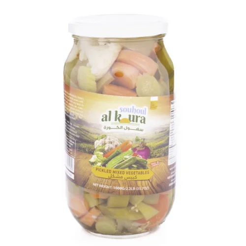 SOUHOUL AL KOURA PICKLED MIXED VEGETABLES 1000 G (2.2 LB) X 12 CT