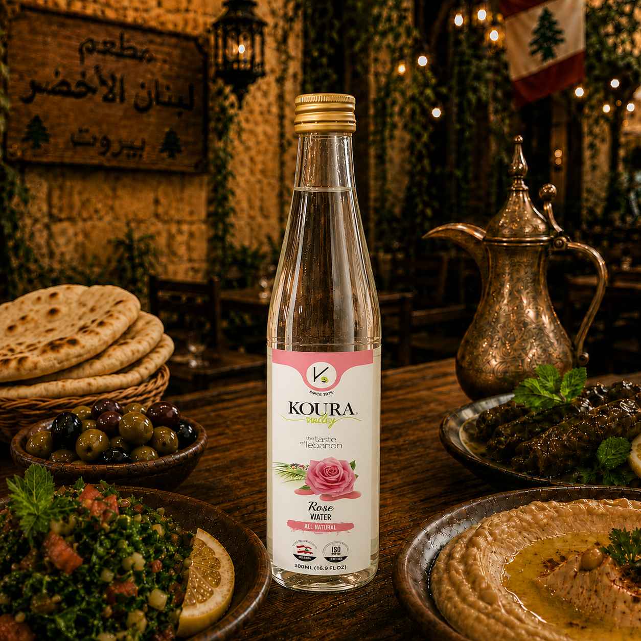 SOUHOUL AL KOURA ROSE WATER 500 ML X 12 CT