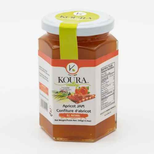 KOURA VALLEY APRICOT JAM 390 G (13.9 OZ) X 12 CT