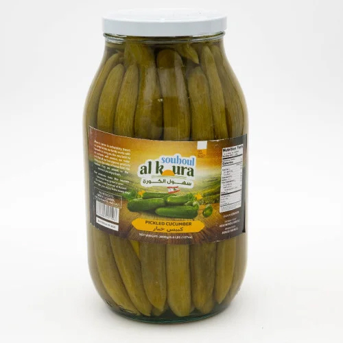 SOUHOUL AL KOURA PICKLED WILD CUCUMBER 3000 G (6.6 LB) X 4 CT