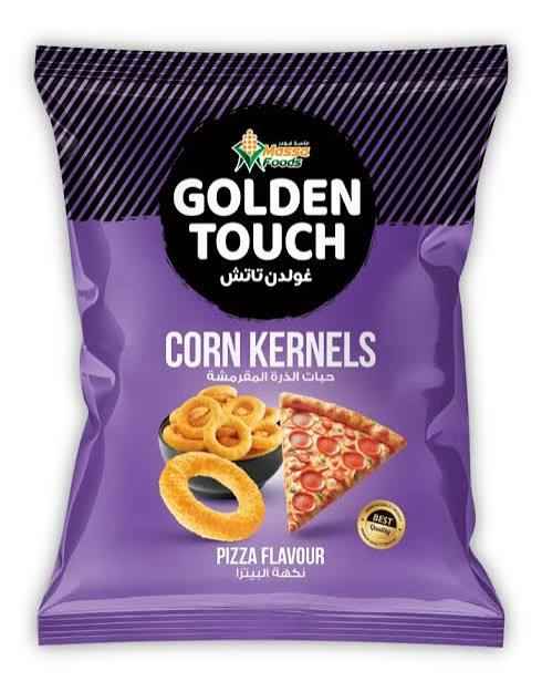 GOLDEN TOUCH CORN RINGS PIZZA FLAVOR 12X70 G