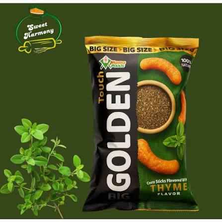 GOLDEN TOUCH CORN STICK THYME FLAVOR 12X70 G
