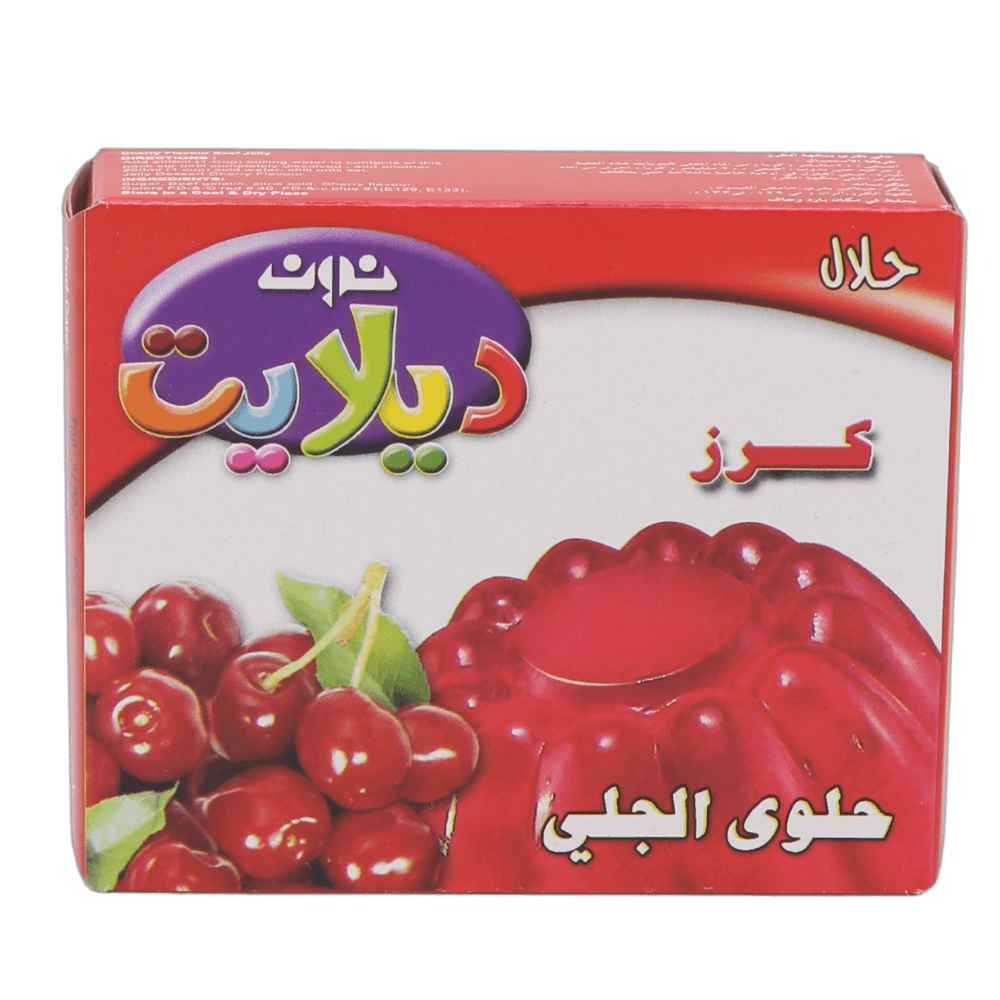 NOON DELIGHT CHERRY JELLY DESSERT 3 OZ X 12 CT
