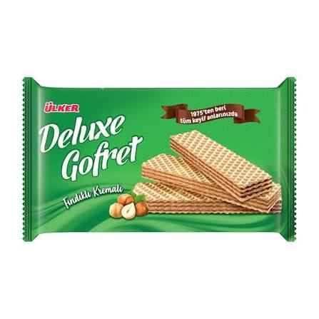 ULKER DELUX GOFRET FINDIKLI KREMALI (HAZELNUT) 220 G X 10 CT
