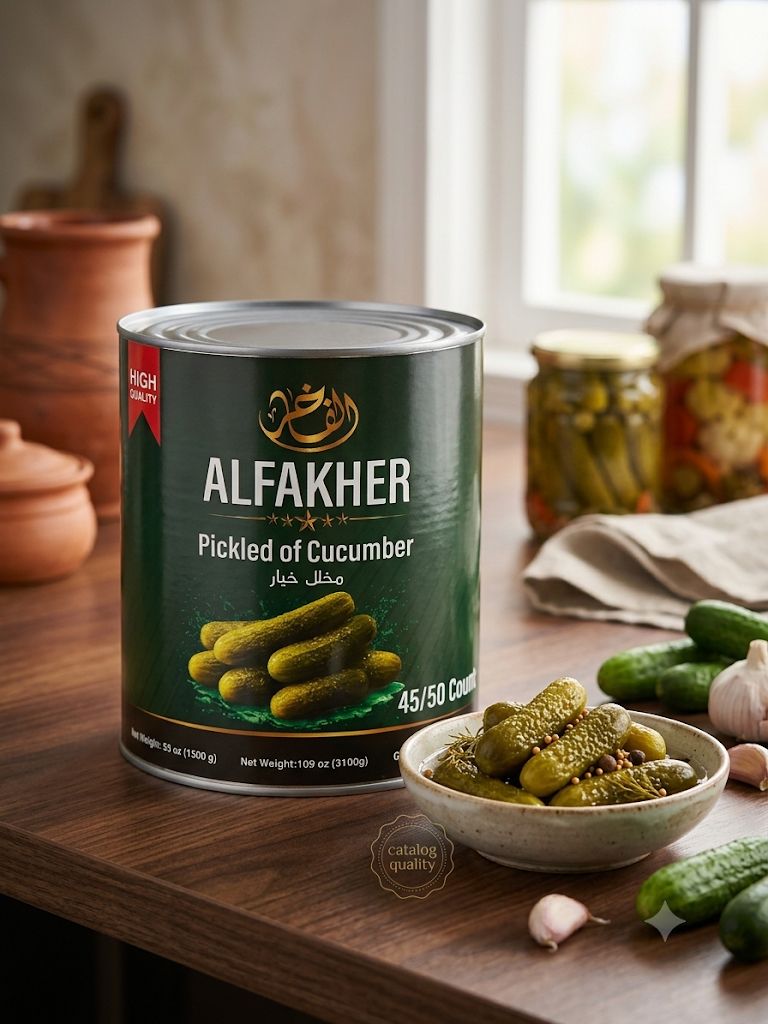 ALFAKHER PICKLES CUCUMBER PICKLES 45/50 COUNT 109OZ X6