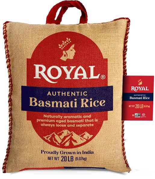 ROYAL BASMATI RICE #1 20 LB