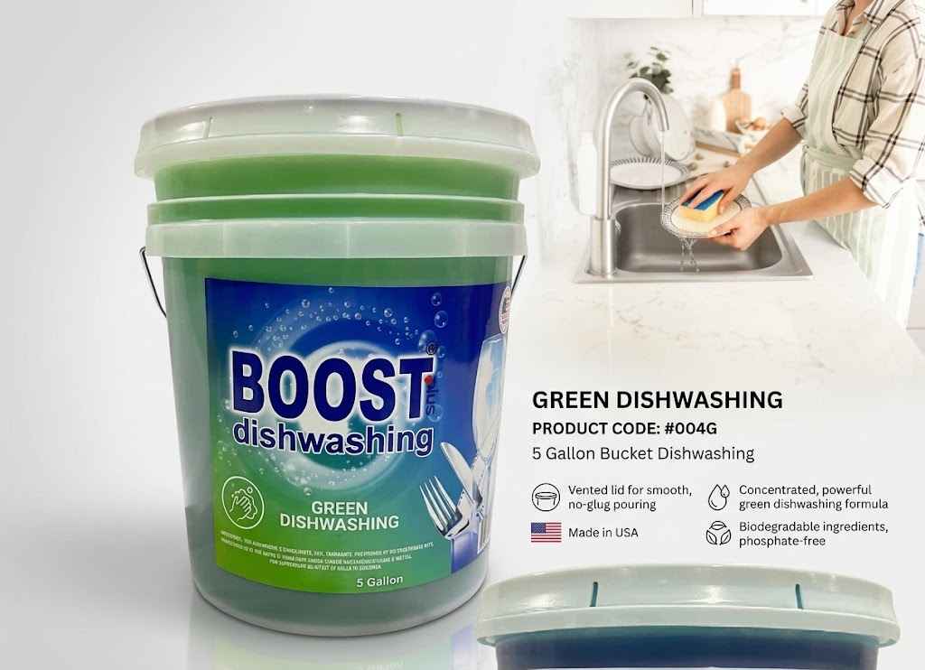 BOOST PLUS DISHWASHING 5 GALLON MADE IN USA