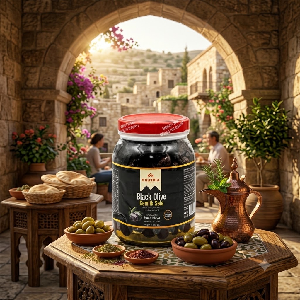 MARMIA GEMLIK BLACK OLIVES SUPER MEGA (181-230) 908 G X 6 CT