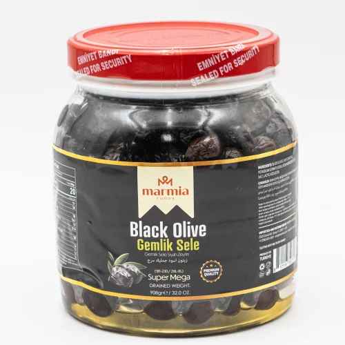 MARMIA GEMLIK BLACK OLIVES SUPER MEGA (181-230) 908 G X 6 CT