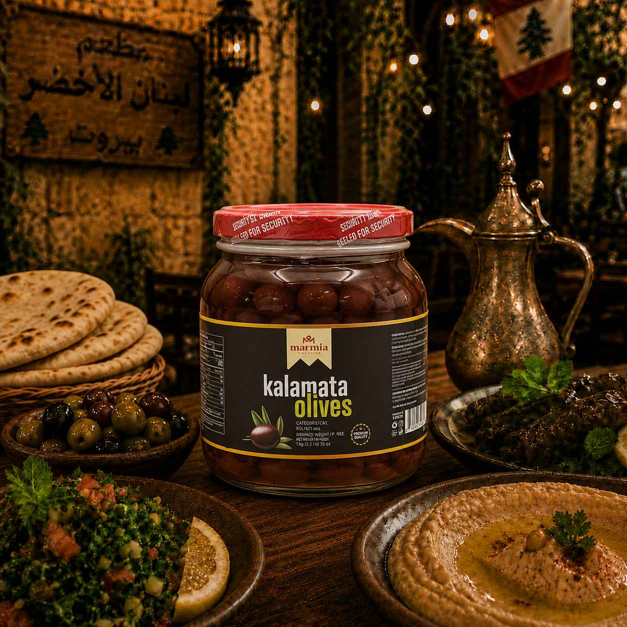 MARMIA KALAMATA OLIVES 2 LB X 6 CT