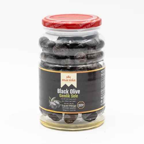 MARMIA GEMLIK BLACK OLIVES 181-230 CLB SUPER MEGA 454 G X 12 CT