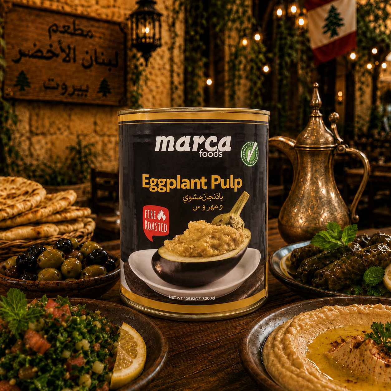 MARCA EGGPLANT PULP 3000 G X 6 CT