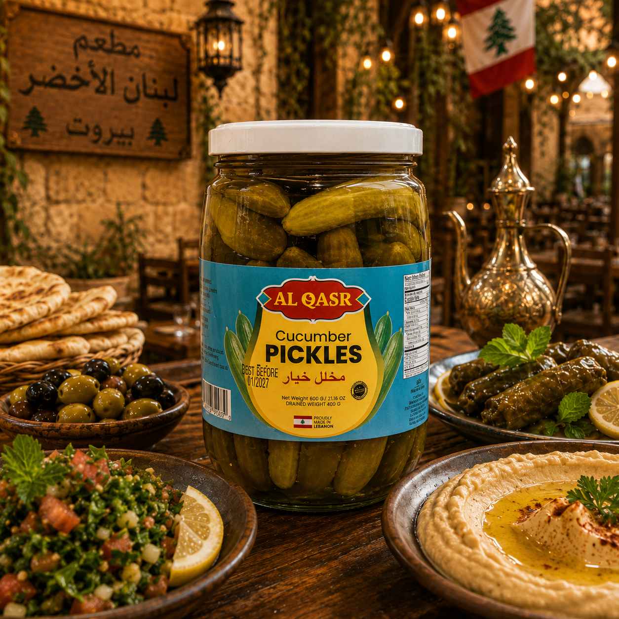 AL QASR CUCUMBER PICKLES 1500 G X 6 CT