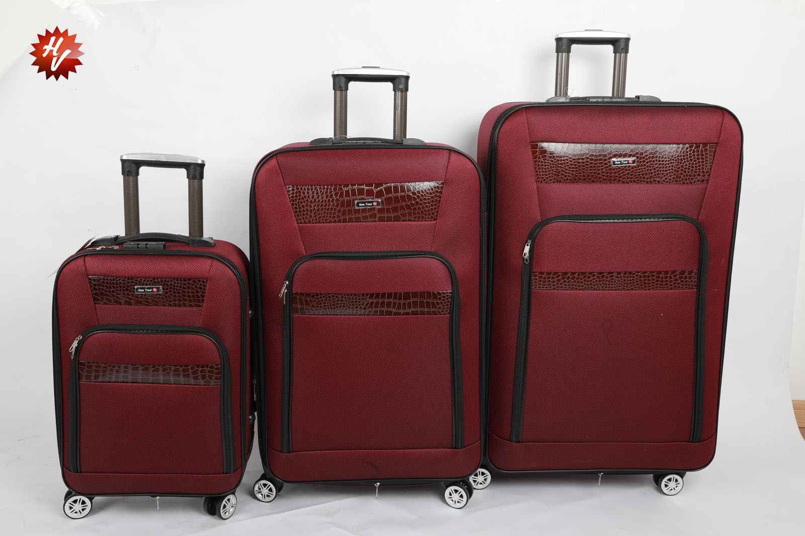 RED SOF FABRIC SUITCASE SET 32/28/20 INCH