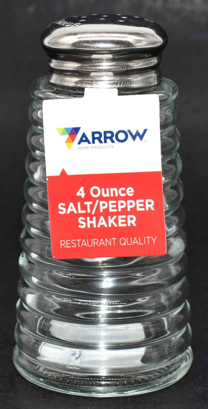 SALT AND PEPPER,4OZ,CAFE, GLASS