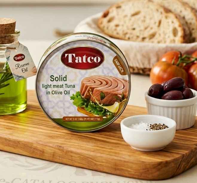 TATCO SOLID LIGHT TUNA IN OLIVE OIL 48CT / 5OZ