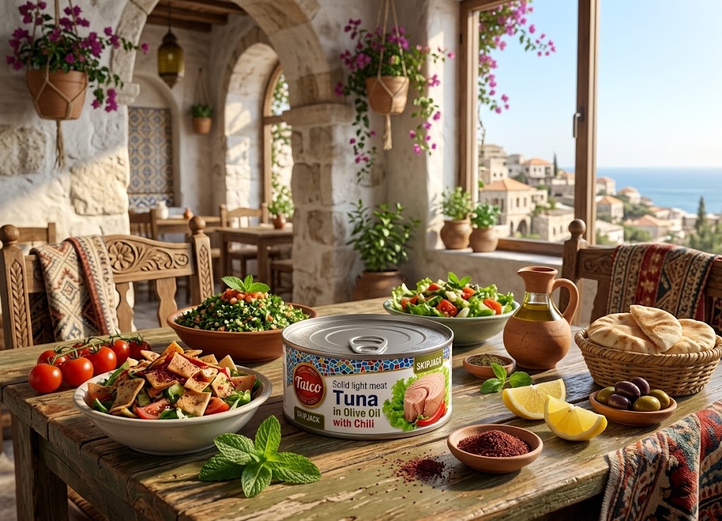 TATCO SOLID LIGHT TUNA IN OLIVE OIL CHILI 48CT 5OZ