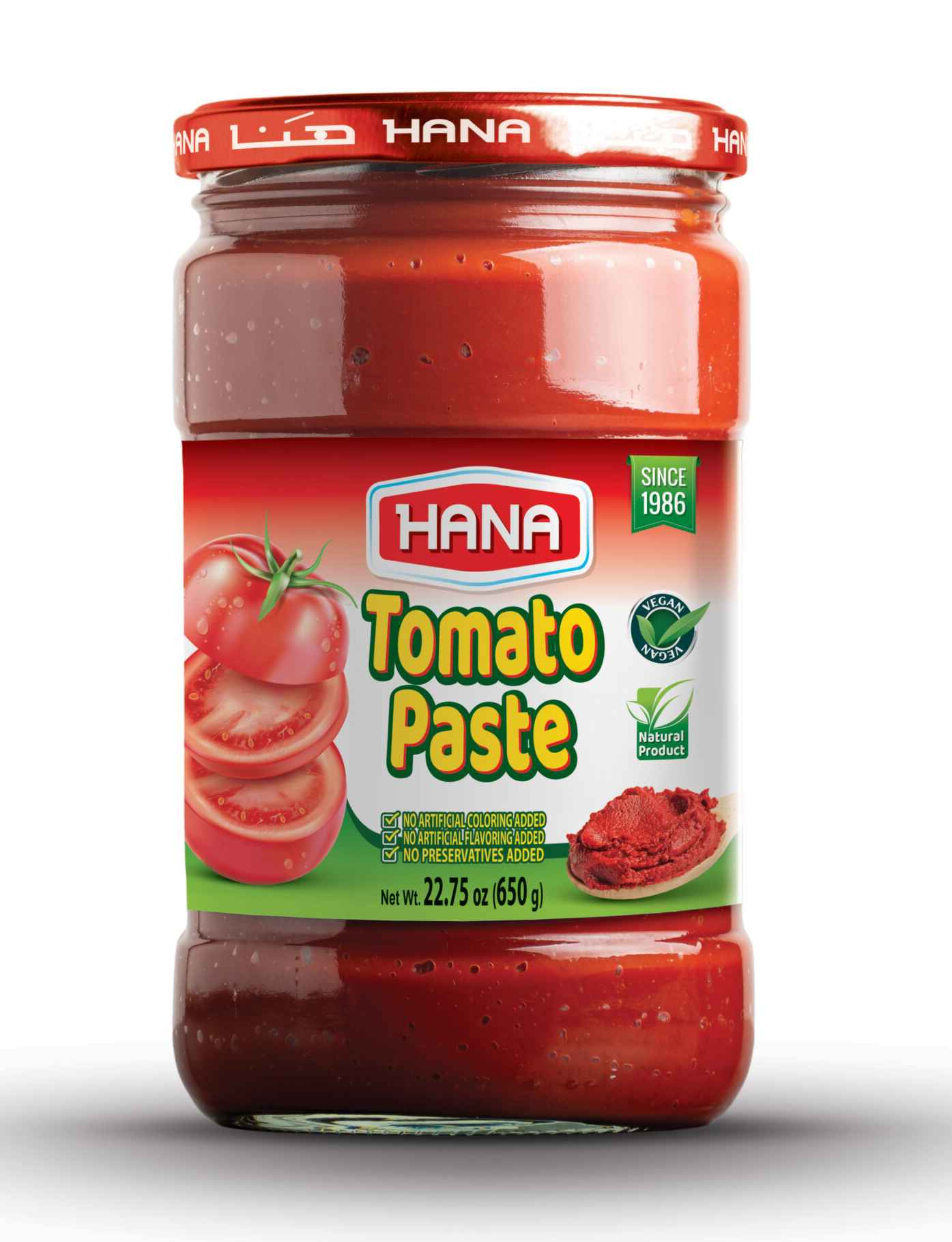HANA TOMATO PASTE 650 G X 12 CT