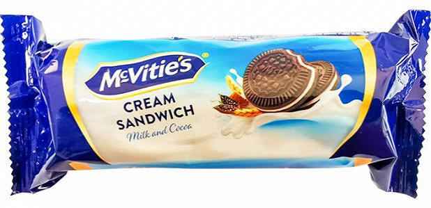 MCVITIES CREAM SANDWICH SUTLU AND KAKAOLU 90 G X 18 CT