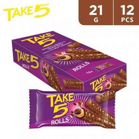 TEKE 5 COCOA COATED WAFER WITH COCOA CREAM FILLING