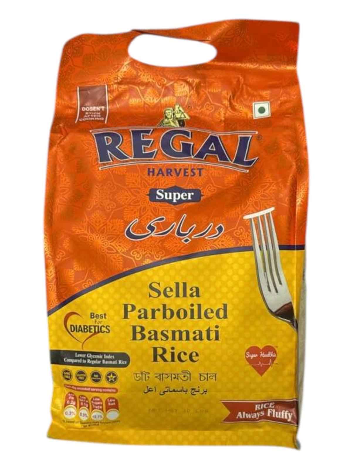 REGAL BASMATI RICE SELLA ( FOR DIABETICS ) 10 LB X 4 CT