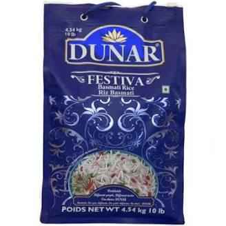 DUNAR FESTIVA BASMATI RICE (BLUE) 10 LB