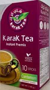 KARAK TEA INSTANT PREMIX CARDAMOM UNSWEETENED 140 G X 12 CT X 10 PCS