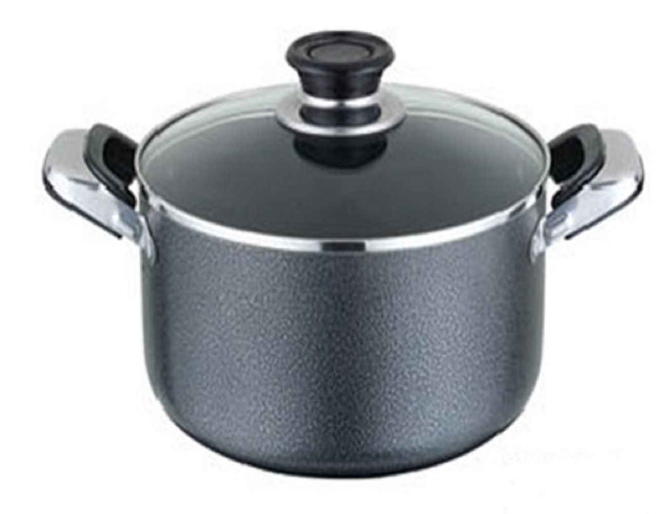 NONSTICK DUTCHOVEN W/GLASS LID, 36X14CM,13.7L/14.5QT,MARBLE DESIGN, 2PC/CS