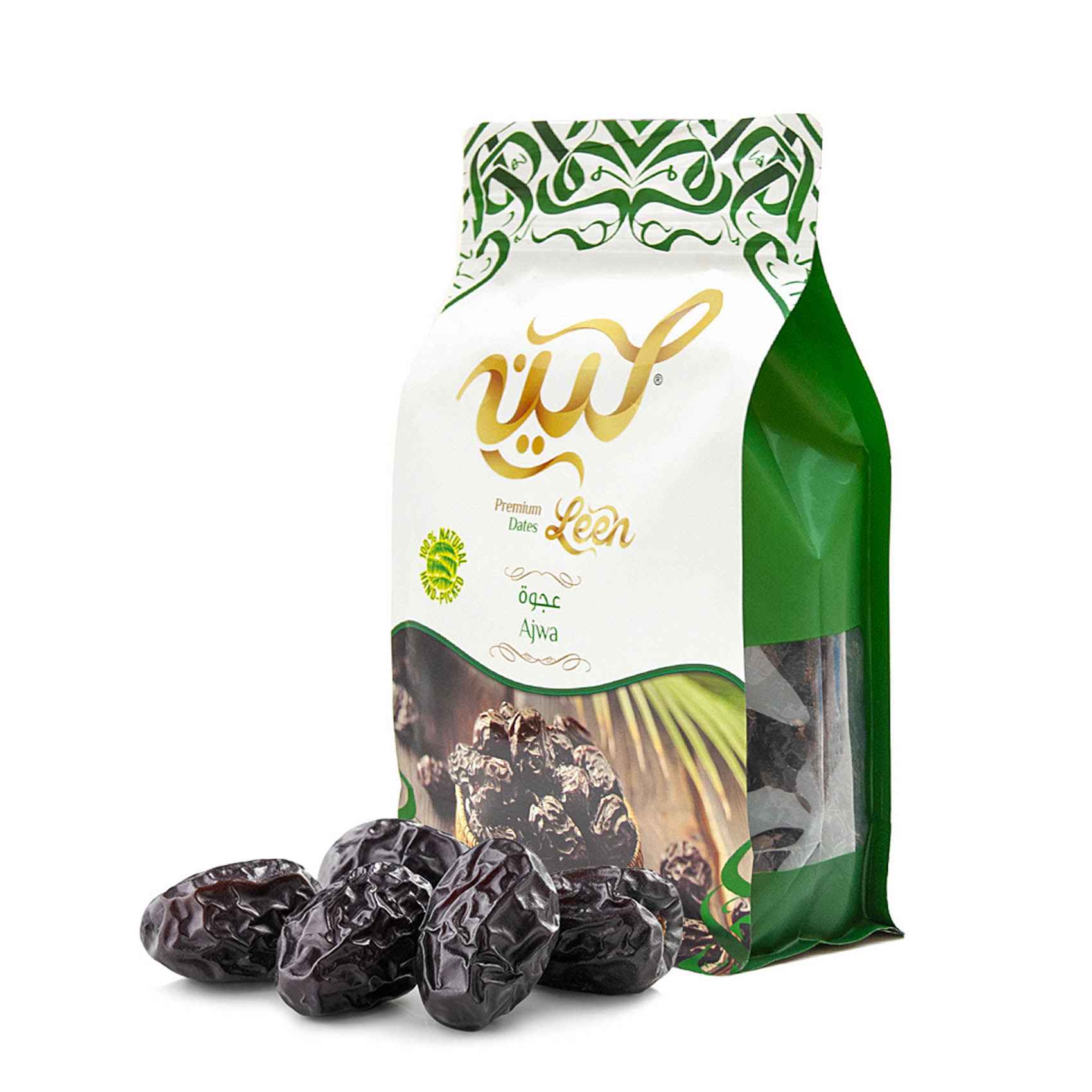LEEN AJWA DATES FROM MADINAH RESEALABLE POUCH 400 G