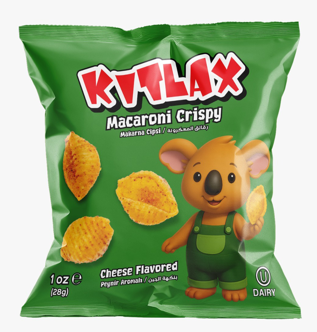 KITLAX MACARONI CRISPY CHEESE FLAVORED 48 X 1OZ
