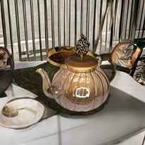 GOLD GLASS KETTLE 1.2LT  (QTY/CTN 36.00  BOX)