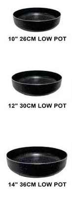 GRANITTE LOW POT 3PCS SET 3.5MM (QTY/CTN 3PCS/SET)