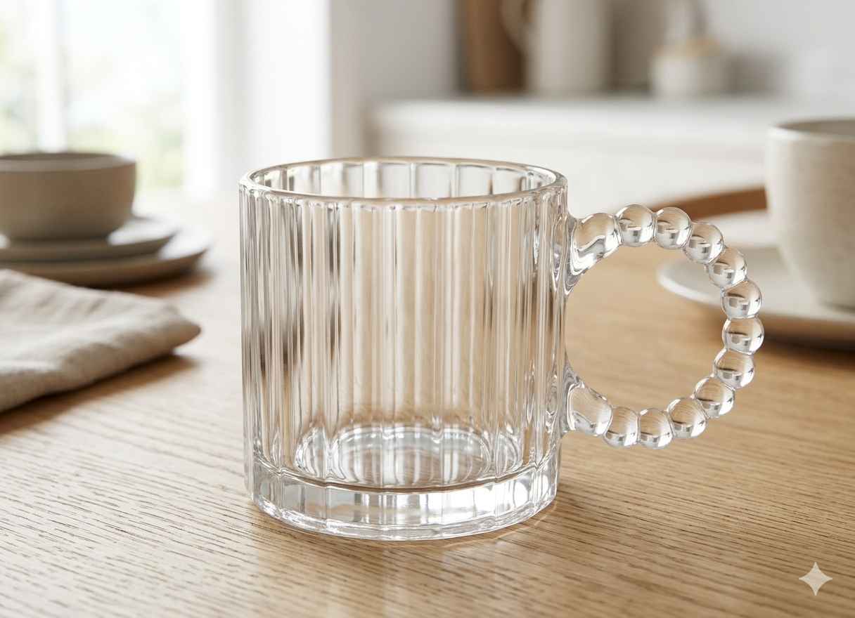 GLASS CUP COLOR BOX 6PCS (QTY/CTN 8.00 SET)