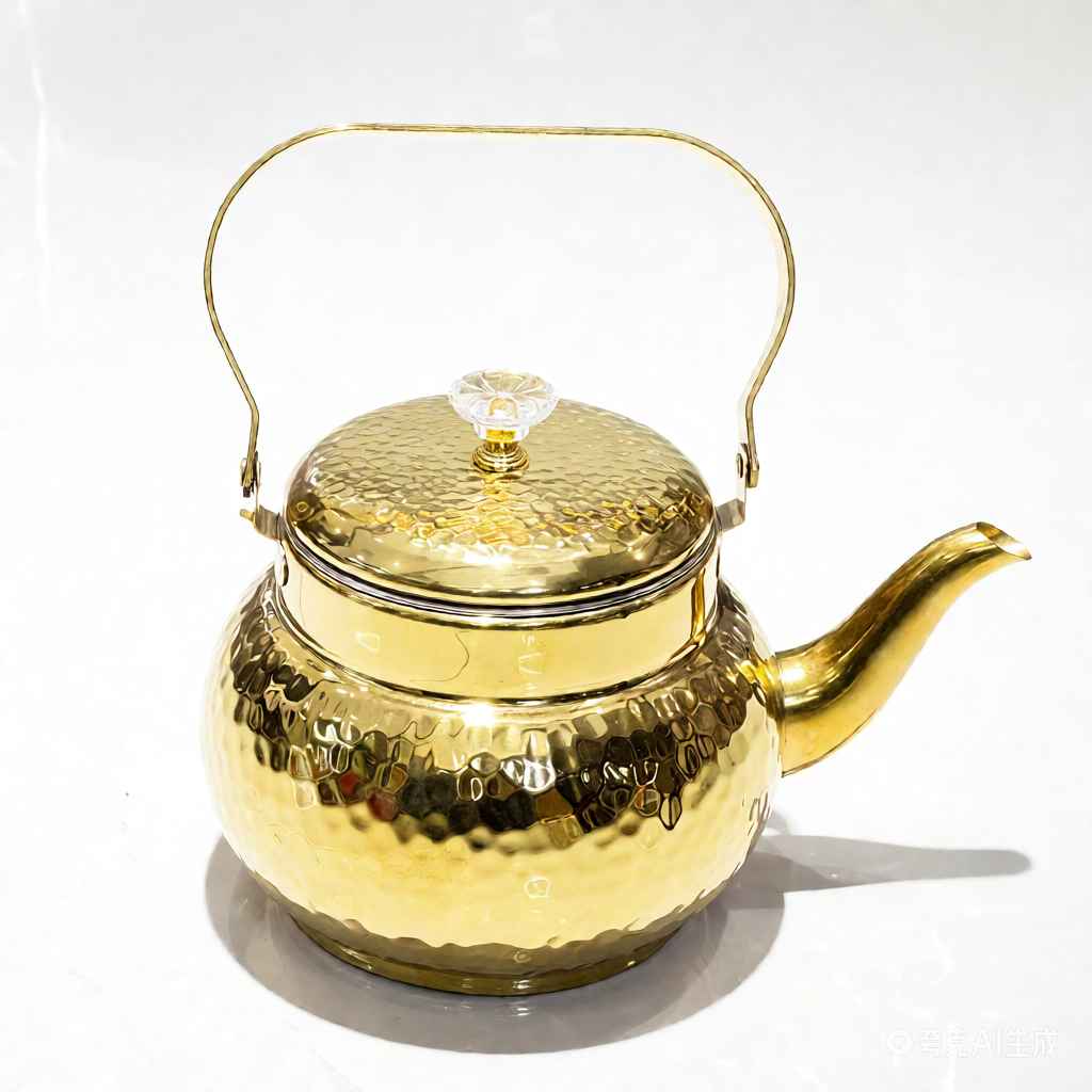 GOLD S/S STEEL HANDLE KETTLE 1.5L (QTY/CTN  48PC(S))