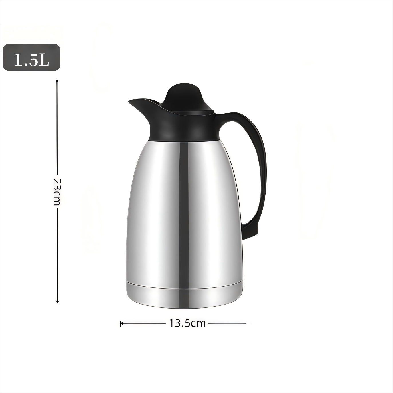 SILVER S/S THERMOS 1.5L (QTY/CTN  24PC(S))