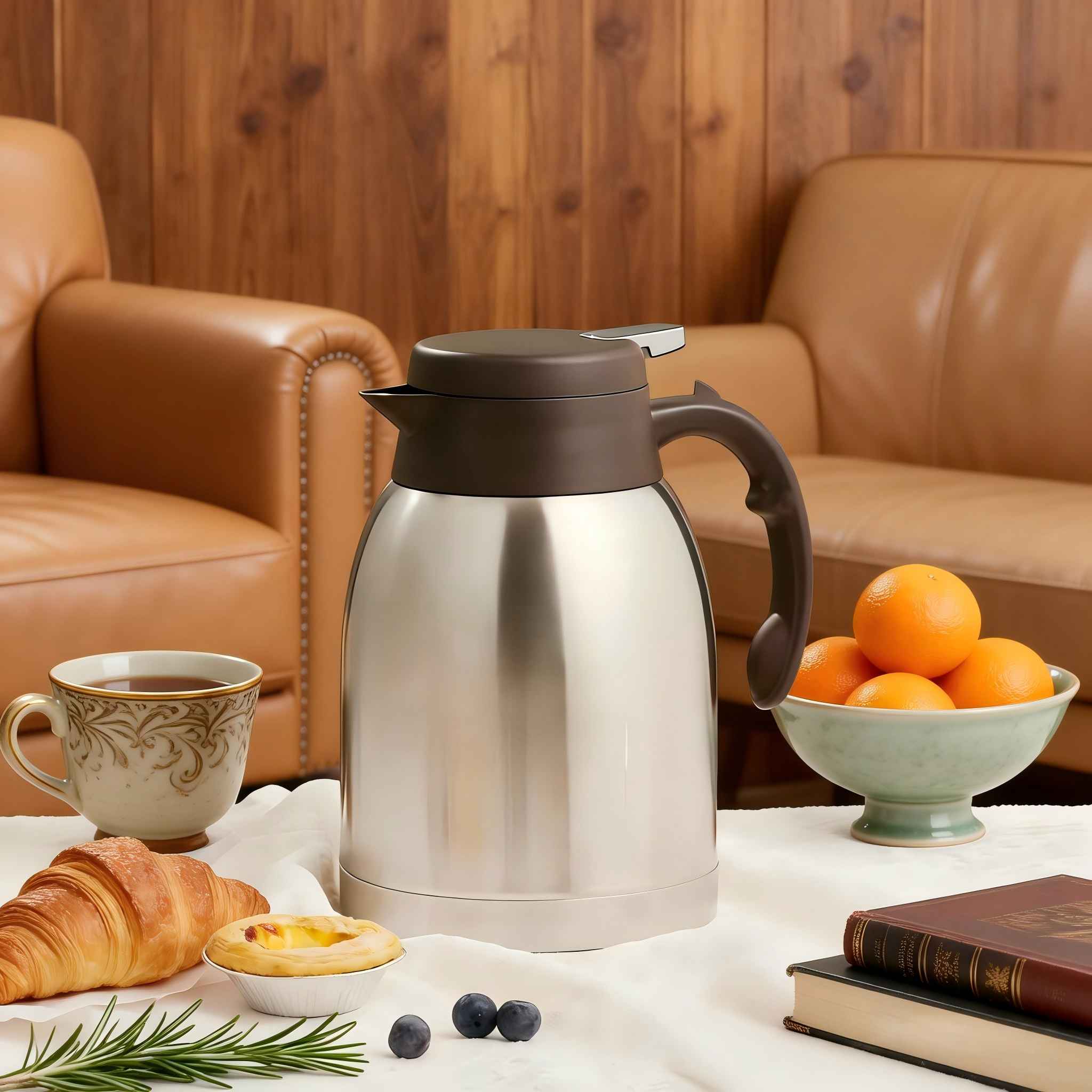 SILVER S/S THERMOS 1.6L (QTY/CTN  24PC(S))