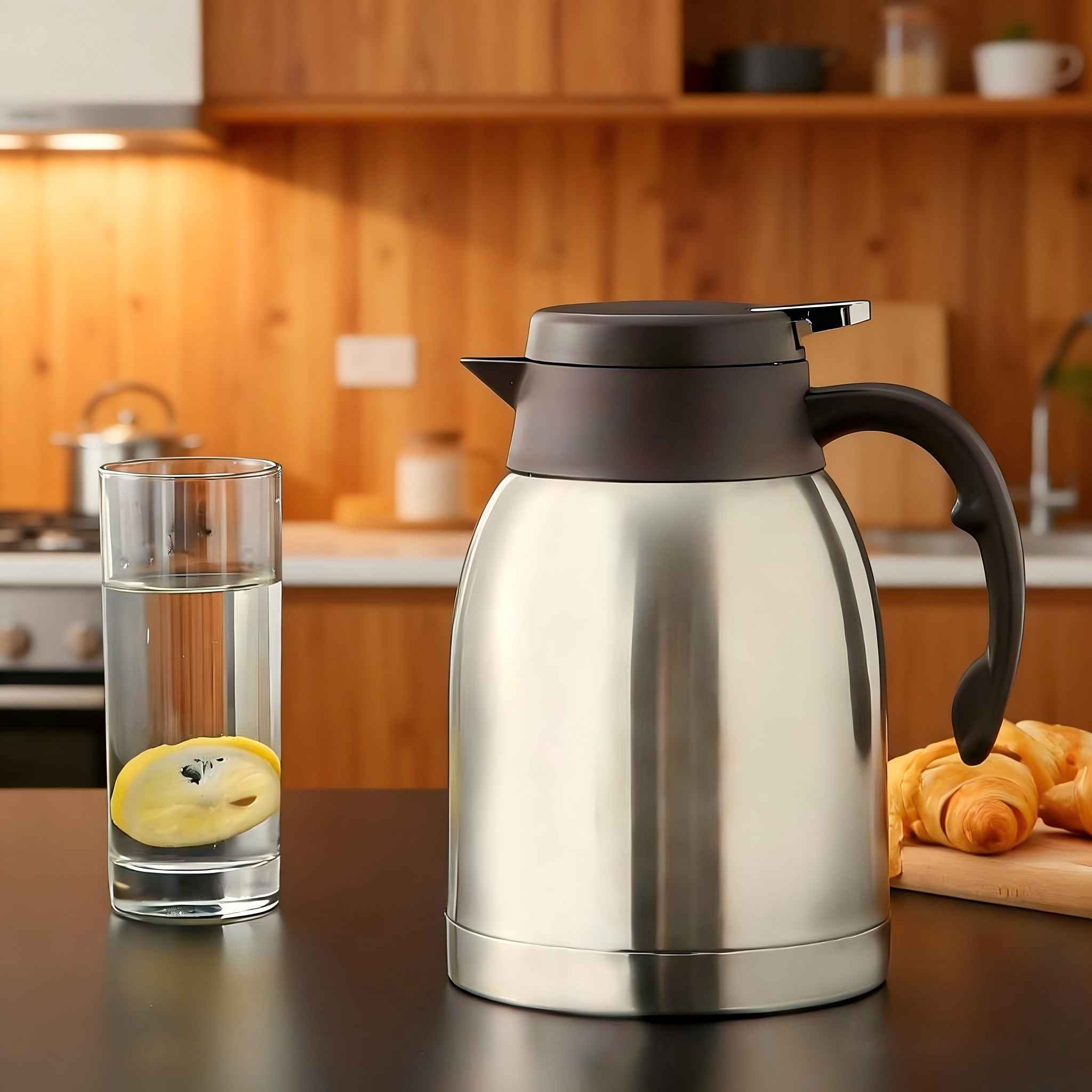 SILVER S/S THERMOS 2.0L (QTY/CTN  24PC(S))