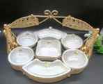 GOLD CANDY BOWL 43*36*34CM  (QTY/CTN 6  SET)
