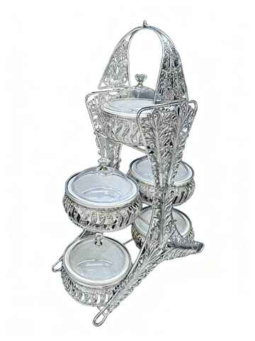 SILVER CANDY BOWL 31*14*36 CM  (QTY/CTN 10.00  BOX)