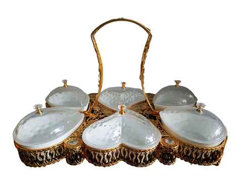 GOLD CANDY BOWL 50*30*32 CM  (QTY/CTN 6.00  SET)