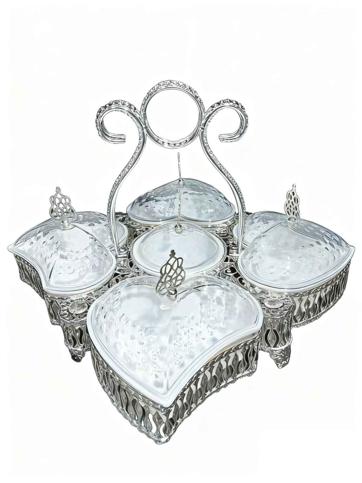 SILVER CANDY BOWL 35*35*29 CM  (QTY/CTN 10.00  SET)